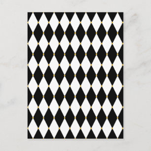 Harlequin Diamond Pattern Briefkaart