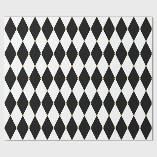 Harlequin Diamond Pattern Cadeaupapier (Vlak)
