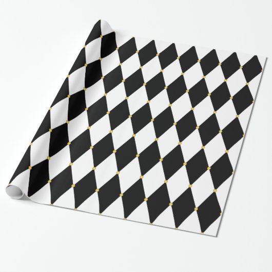 Harlequin Diamond Pattern Cadeaupapier (Uitgerold)