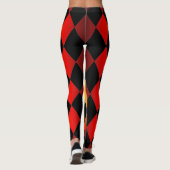 Harlequin ~Diamond Pattern ~ Fire Design ~Leggings Leggings (Achterkant)