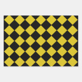 Harlequin Diamond Pattern in Red Paars and Yellow Inpakpapier Vel (Voorkant 3)