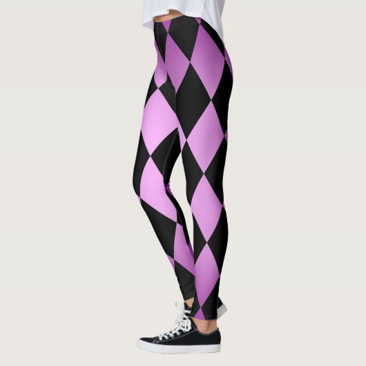 Harlequin ~ Diamond Pattern ~ Roze & Paars design Leggings (Links)