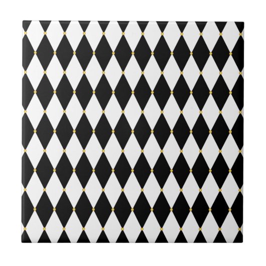 Harlequin Diamond Pattern Tegeltje (Voorkant)