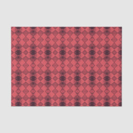  Harlequin Diamond Red Black Pattern Tissuepapier