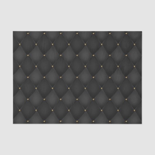 Harlequin Diamond Zwarte Decoupage Tissuepapier (Voorkant)