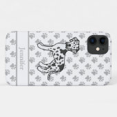 Harlequin Dog Great Dane Schattige Cartoon Hond &  Case-Mate iPhone Case (Achterkant (horizontaal))