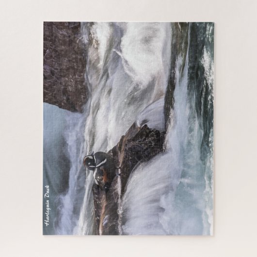 Harlequin Duck Legpuzzel (Verticaal)
