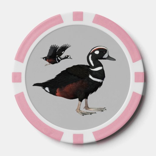 Harlequin Duck Poker Chips (Voorkant)