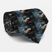 Harlequin Duck Stropdas (Opgerold)