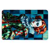 Harlequin Elegance – kunstmagneet Magneet (Horizontaal)