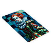 Harlequin Elegance – kunstmagneet Magneet (Rechterzijde)