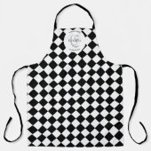 Harlequin en aangepaste naam schort (Voorkant)