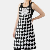 Harlequin en aangepaste naam schort (Insitu)