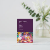 HARLEQUIN EN COLUMBINE-muziek, decor, theaterartie Visitekaartje (Staand voorkant)