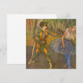 Harlequin en Columbine van Edgar Degas  Kunst (Voorkant / Achterkant)