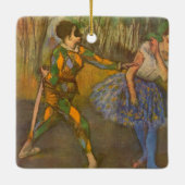 Harlequin en Columbine van Edgar Degas  Kunst Keramisch Ornament (Achterkant)