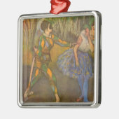 Harlequin en Columbine van Edgar Degas Kunst Metalen Ornament (Links)