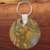 Harlequin en Columbine van Edgar Degas  Kunst Sleutelhanger (Voorkant)