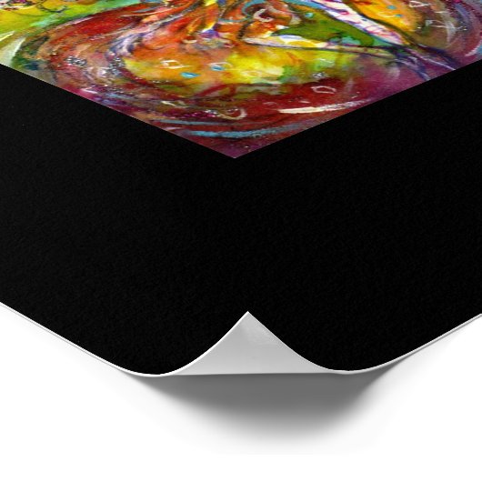 HARLEQUIN EN ITALIAANS CARNIVAL POSTER (Hoek)