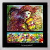 HARLEQUIN EN ITALIAANS CARNIVAL POSTER (Voorkant)