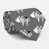 Harlequin en Merle Dane hoofden Stropdas (Opgerold)