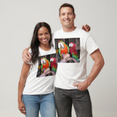 Harlequin en Scarlet Macaws T-shirt (Unisex)