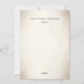 Harlequin Festive Persoonlijk kerstfeest afspelen Feestdagenkaart (Achterkant)