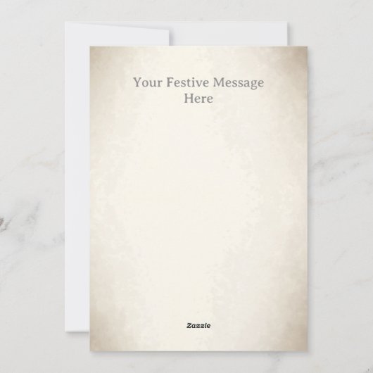 Harlequin Festive Persoonlijk kerstfeest afspelen Feestdagenkaart (Achterkant)