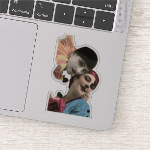  Harlequin Flower Girls Sticker