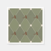 Harlequin Fly Fishing Lures Pattern Servetten (Voorkant)