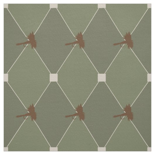 Harlequin Fly Fishing Lures Pattern Stof (Swatch)