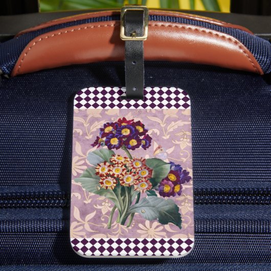  Harlequin Garden Flower Panel Bagagelabel (Voorkant Insitu 2)