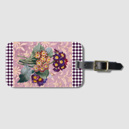  Harlequin Garden Flower Panel Bagagelabel