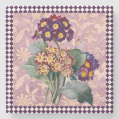  Harlequin Garden Flower Panel Stenen Onderzetter (Voorkant)