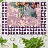  Harlequin Garden Flower Panel Theedoek (Gevouwen)