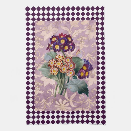  Harlequin Garden Flower Panel Theedoek (Verticaal)