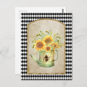  Harlequin Garden Sunflower Briefkaart (Voorkant / Achterkant)