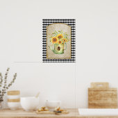  Harlequin Garden Sunflower Poster (Keuken)