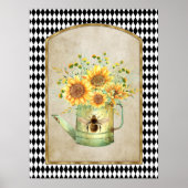 Harlequin Garden Sunflower Poster (Voorkant)
