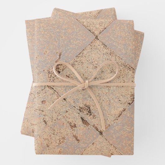  Harlequin Geïnspireerd Light Sepia Old Texture Inpakpapier Vel (In situ)