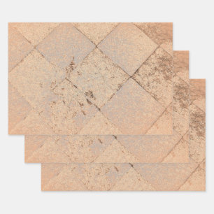 Harlequin Geïnspireerd Light Sepia Old Texture Inpakpapier Vel