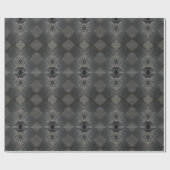  Harlequin geïnspireerd zilver grijs patroon Cadeaupapier (Vlak)