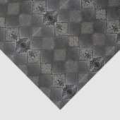  Harlequin geïnspireerd zilver grijs patroon Tissuepapier (Detail)