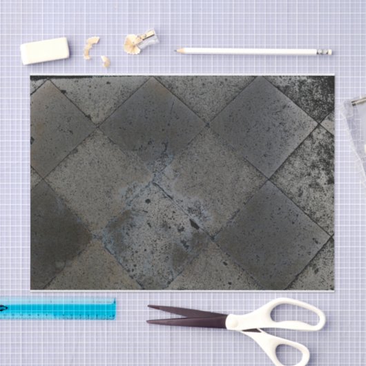  Harlequin geïnspireerde metallische grijze textuu Tissuepapier (Craft)