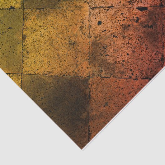 Harlequin Geïnspireerde Oranje rusttextuur Tissuepapier (Detail)