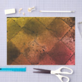 Harlequin Geïnspireerde Oranje rusttextuur Tissuepapier (Craft)