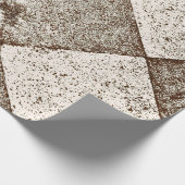 Harlequin Geïnspireerde oude Sepia textuur Cadeaupapier (Hoek)