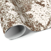 Harlequin Geïnspireerde oude Sepia textuur Cadeaupapier (Rol Hoek)