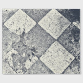 Harlequin geïnspireerde zwarte en witte textuur Cadeaupapier (Vlak)