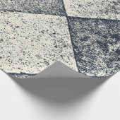 Harlequin geïnspireerde zwarte en witte textuur Cadeaupapier (Hoek)